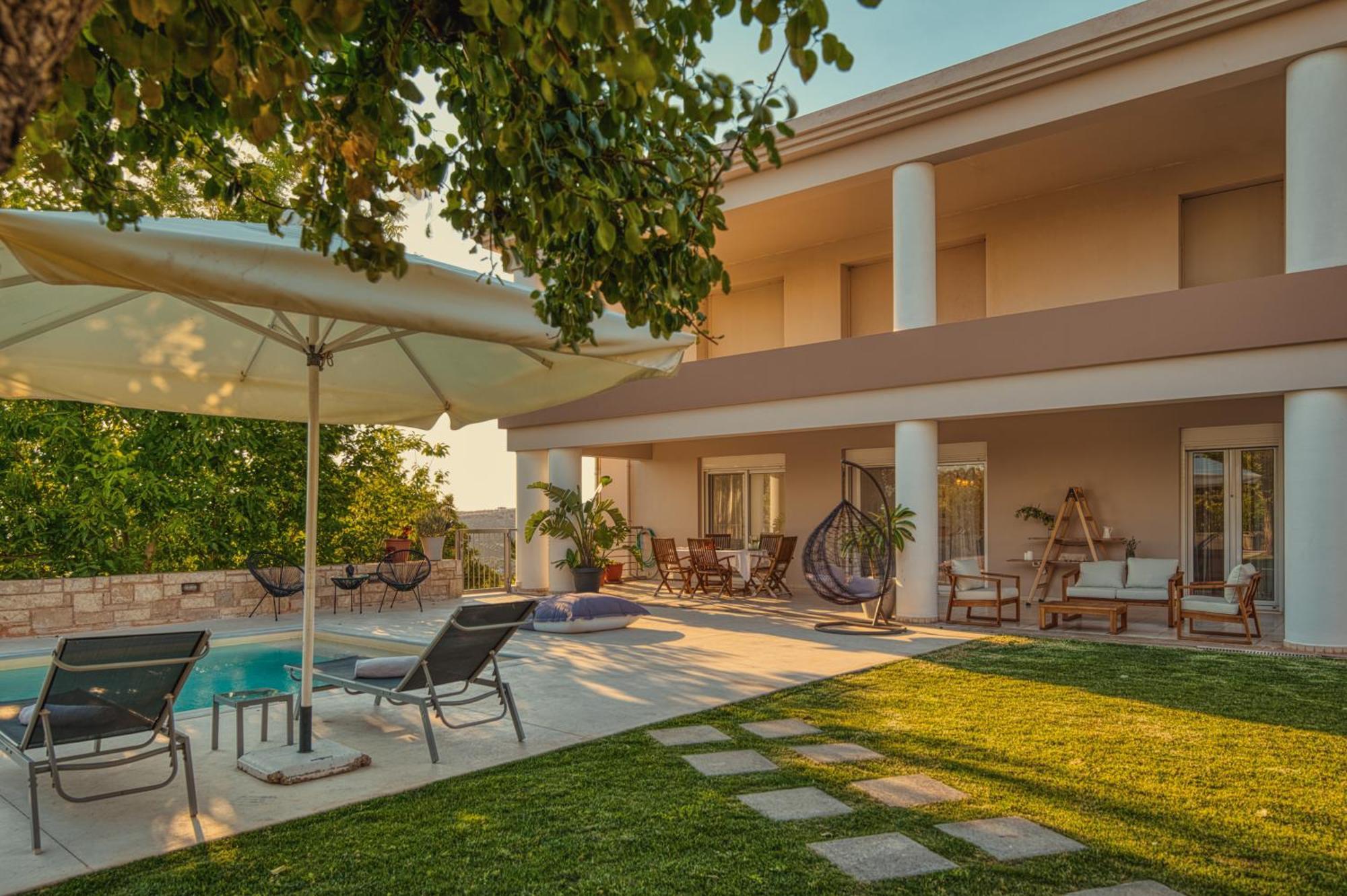 Blue Sky Villa In Crete Epano Vathia Eksteriør bilde