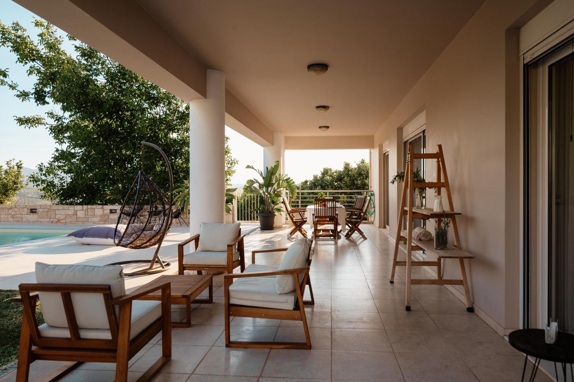 Blue Sky Villa In Crete Epano Vathia Eksteriør bilde